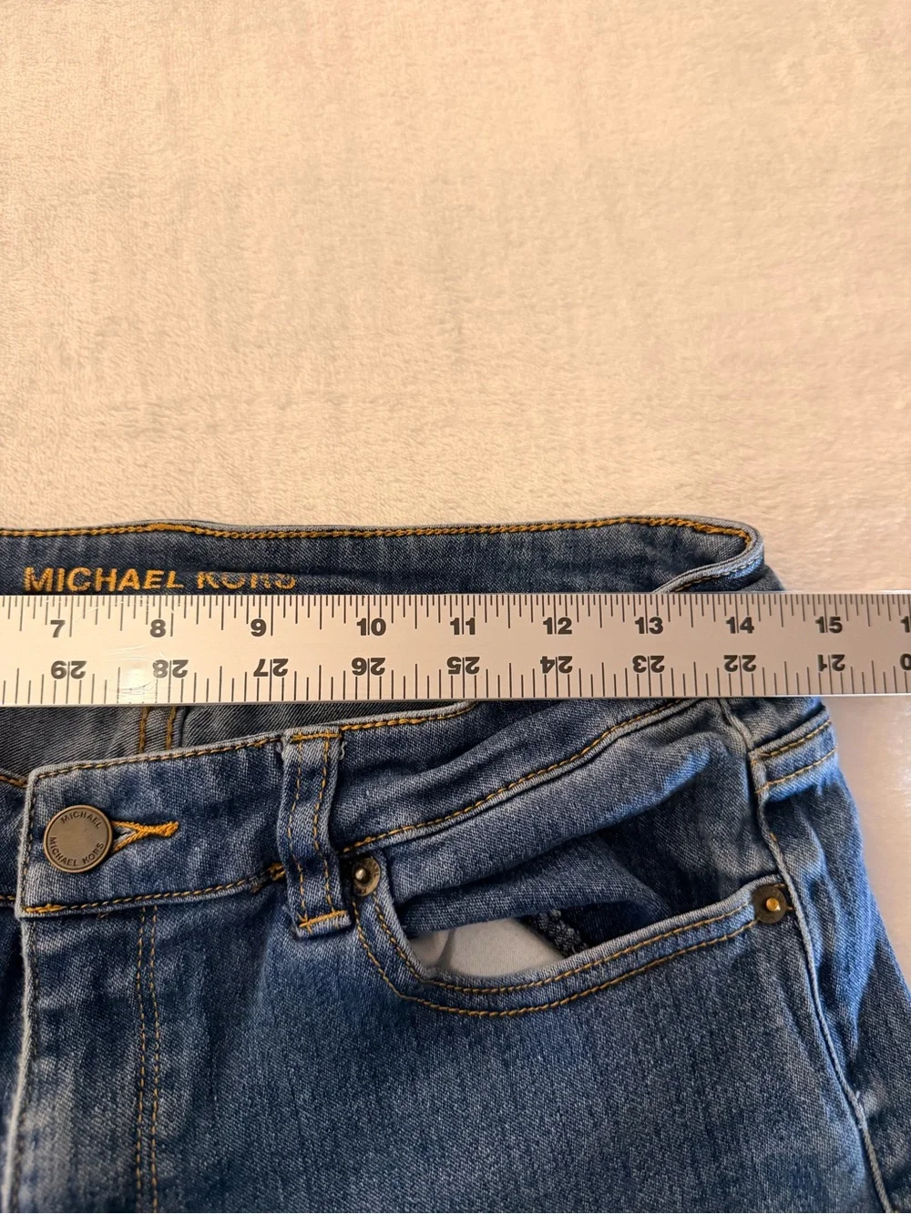 Michael Kors Skinny Women's Blue Denim Jeans - size: 8